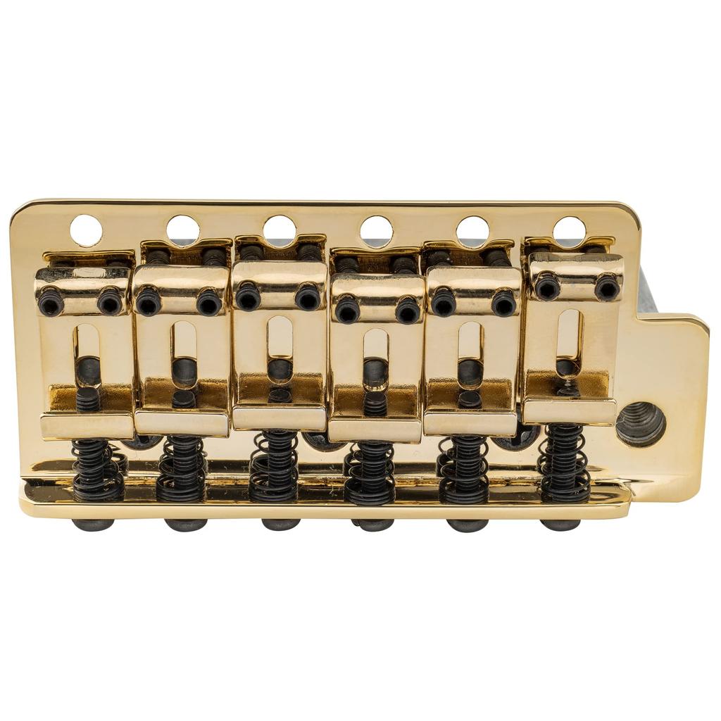 Musiclily Pro String Pitch Vintage Tremolo Unit Bridge со стальными седлами для гитары Fender American Vintage Strat Electric Gold 11,3 мм,