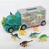 Children's Toy Trailer Container Truck Dinosaur Storage and Transportation Vehicle Combination Set Dinosaur Car Kindergarten Model Toy