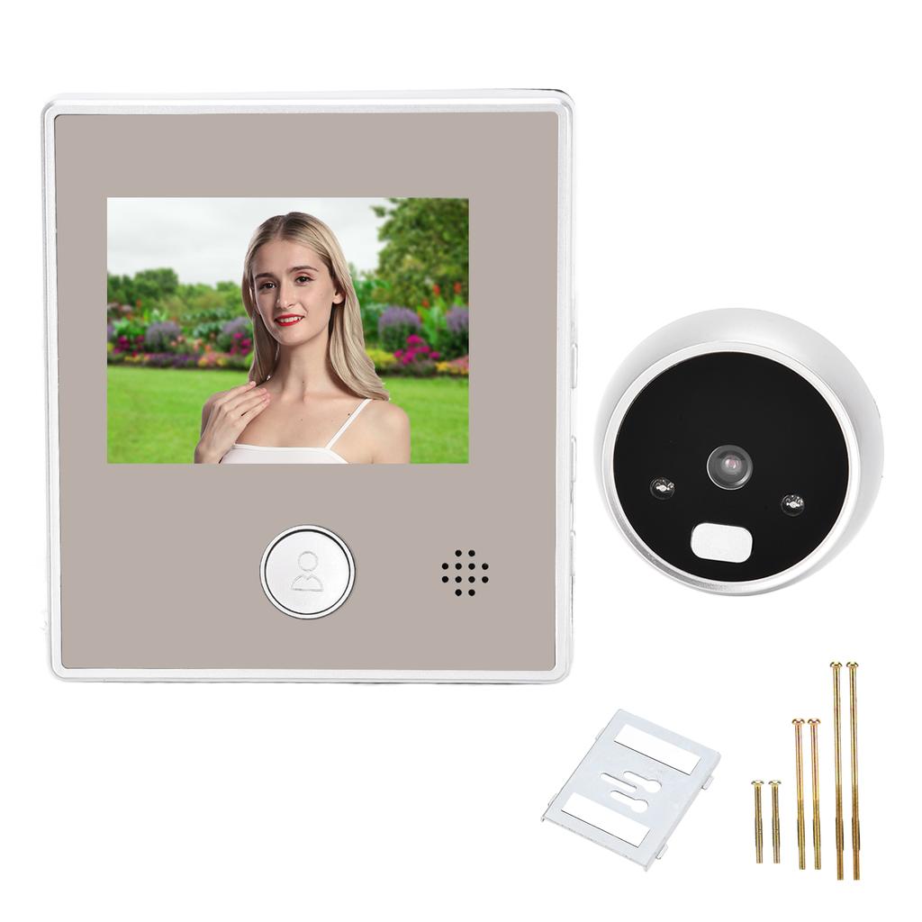 Intelligent Video Doorbell Digital Door Viewer 2.8in TFT LCD Display Infrared Night Vision 135 Degrees
