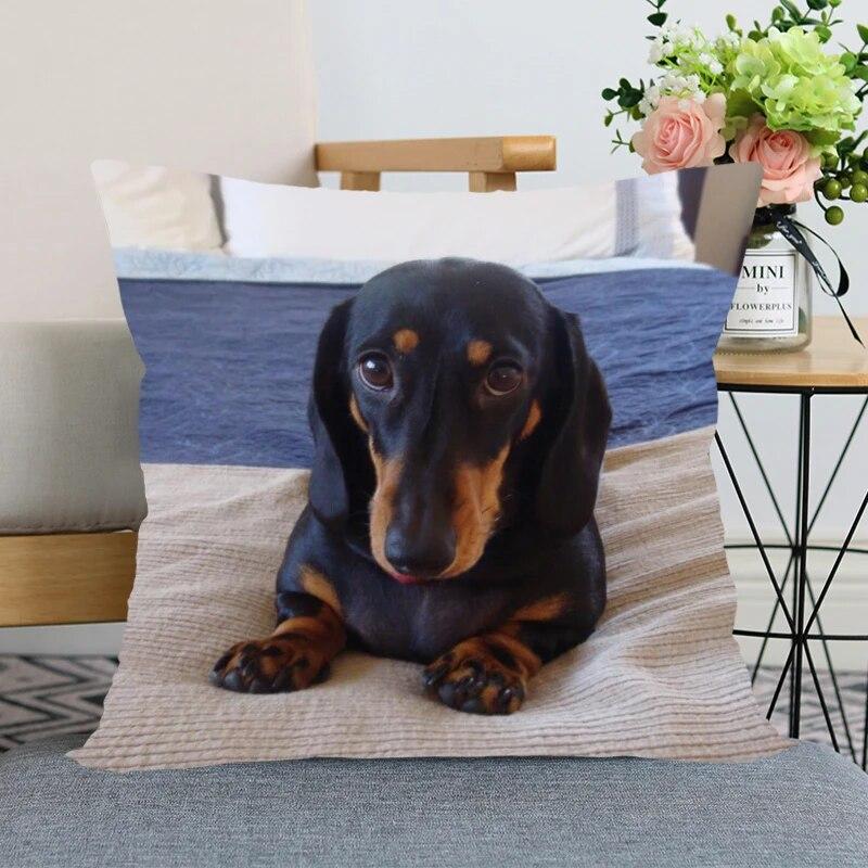 Такса животное Лидер продаж наволочка новогоднее украшение свадьба