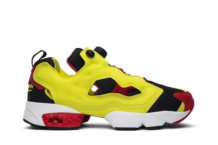 Мужские кроссовки Reebok Instapump Fury Citron (2019) Черный/Гипер-зеленый-Красный/Белый Reebok