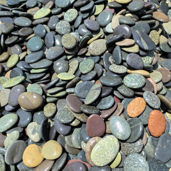 5 Pcs Painting Pebbles Natural River Rocks Smooth Unpolished Flat Pebbles for Kids