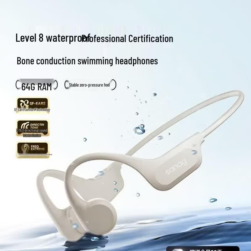 Saina S-B60SProMax IP68 Водонепроницаемые спортивные наушники с открытым ухом и костной проводимостью