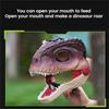Dino Mask Moving Jaw, Hard Plastic Funny Dinosaur Mask With Dinosaur Scream Halloween Mask Dinosaur Head Face Mask Movable Mouth Party Cosplay Props