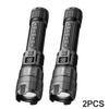 Powerful LED Flashlight USB Rechargeable Tactical Torch,Zoomable Flash Light for Outdoor Camping Self Defense Emergency Home Use