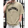 Summer New Men's California Printed T-shirt For Men Short Sleeve O-neck Tees Casual Loose High-quality Oversized Unisex Tops