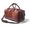 Monogrammed Leather Duffle Bag For Men|Gifts For Him|Handmade Leather Weekender Bag|Carry On Leather Travel Bag|Leather Holdall