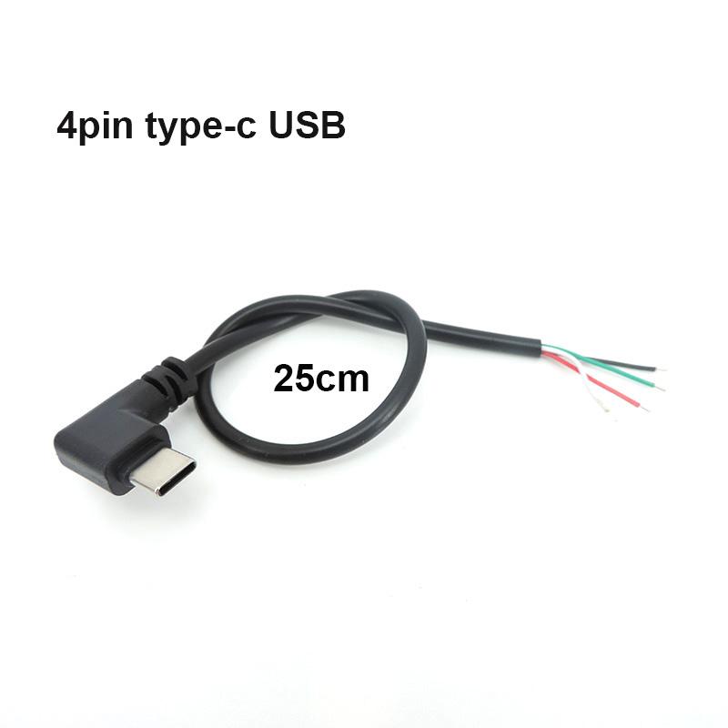Ремонт своими руками USB-разъем для провода 4pin/2pin Micro USB 2.0 A Угловая головка разъема типа C удлинительный кабель