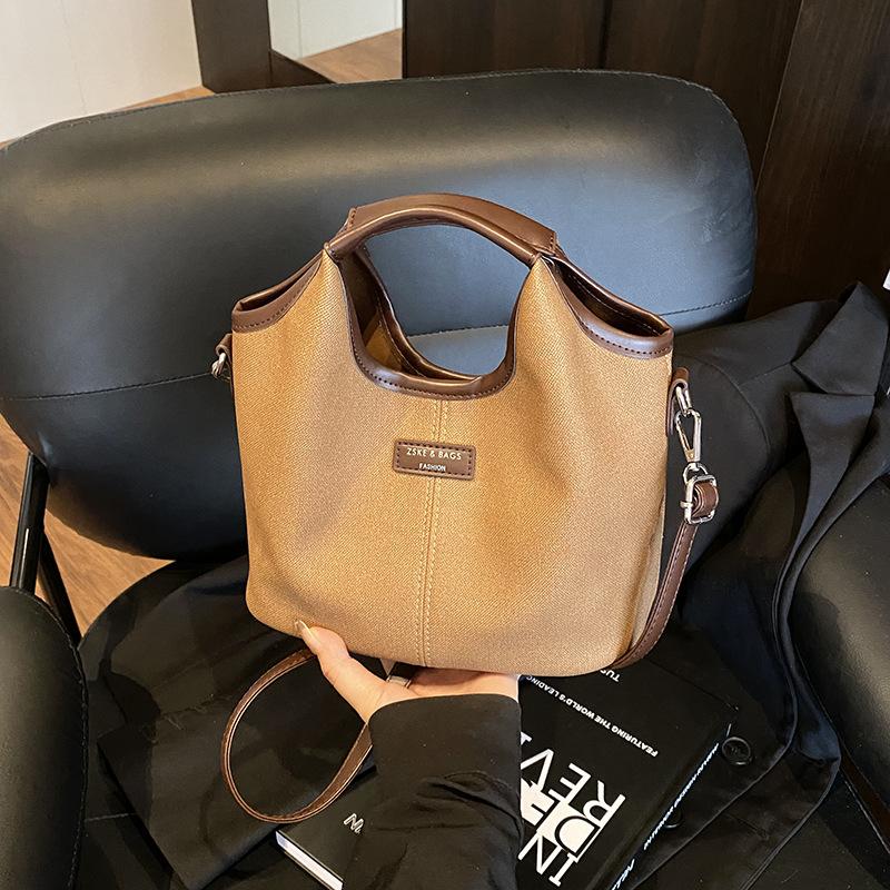 Премиальная женская сумка 2025 новая модная дорожная сумка на плечо, повседневная универсальная сумка-мессенджер, сумка-ведро