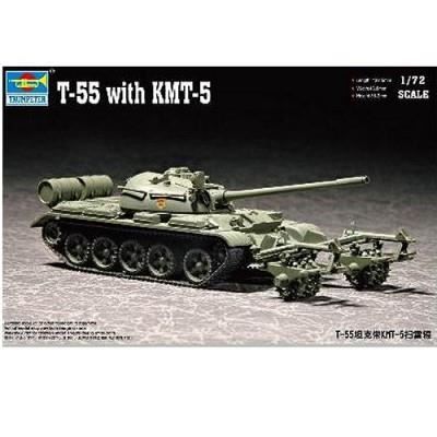 Maquette Char moyen soviétique T-55 avec systèm…