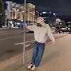 Европейский и американский осенне-зимний персонализированный уличный ретро-кардиган с капюшоном и цветочной вышивкой для мужчин и женщин