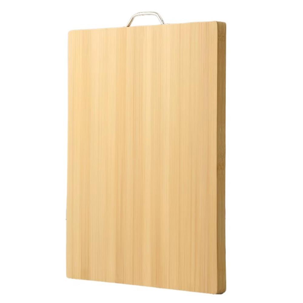 Rectangle Bamboo Chopping Board with Handle Butcher Chopping Blocks Tool Wooden Tray Home Use