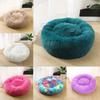Cat Pet Dog Calming Beds Nest Warm Fluffy Plush Comfy Soft Mattress Donut Pad
