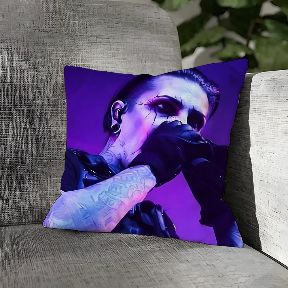Pillow Case Linen Pillows Case Cushions Case Sofa Pillows Case Decor Home Music Band MMotionless In White