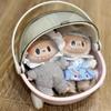 Labubu Baby Stroller Storage Box Doll Decor Space Module Doll Sleep Cradle Cart Dolls Bed Furniture Accessories Gift