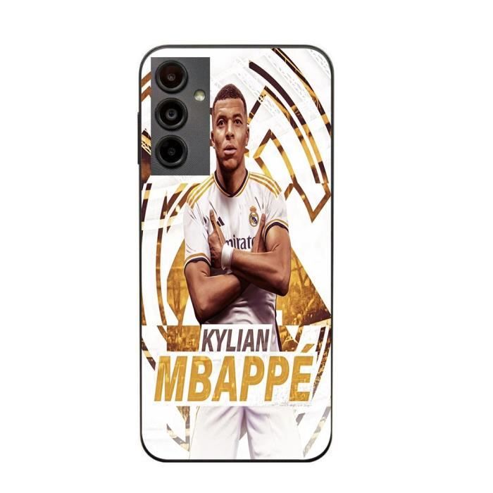 Coque - MANIACASE - Samsung Galaxy S23 FE - Kylian Mbappe - Real Madrid - Souple Noir