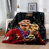 Ronaldo's Legacy Football Blanket Soft & Cozy Great for Bedding Bed Picnics Four Seasons Universal Warmthful Decor