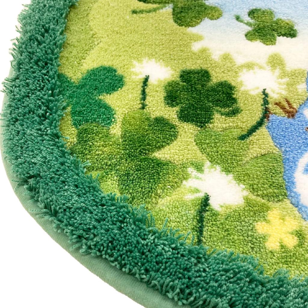 Senko My Neighbor Totoro Blue Sky Acorn Toilet Mat Long Length 78 X 60cm Green Totoro Made In Japan Antibacterial and Odor Resistant 34756 Approx.