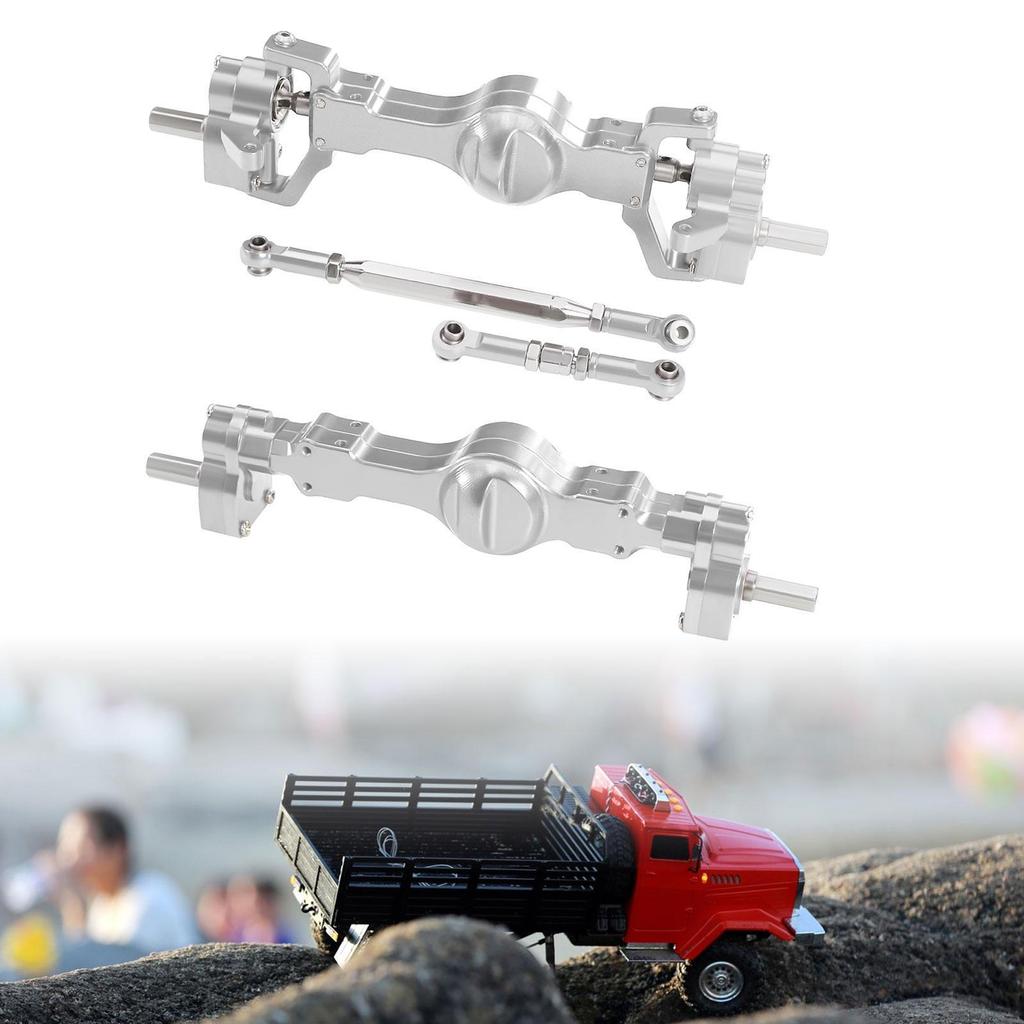 Aluminum Alloy RC Car Front Rear Axle, Easy to Install, Upgrade Complete Set for 1:16 C14 C24 DIY