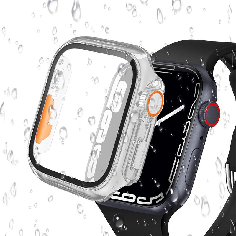 Glass+Case For Apple Watch Series 10 46mm 42mm Screen Protector Cover Change To Ultra Bumper Case Full Cover iWatch S10 42 46 mm