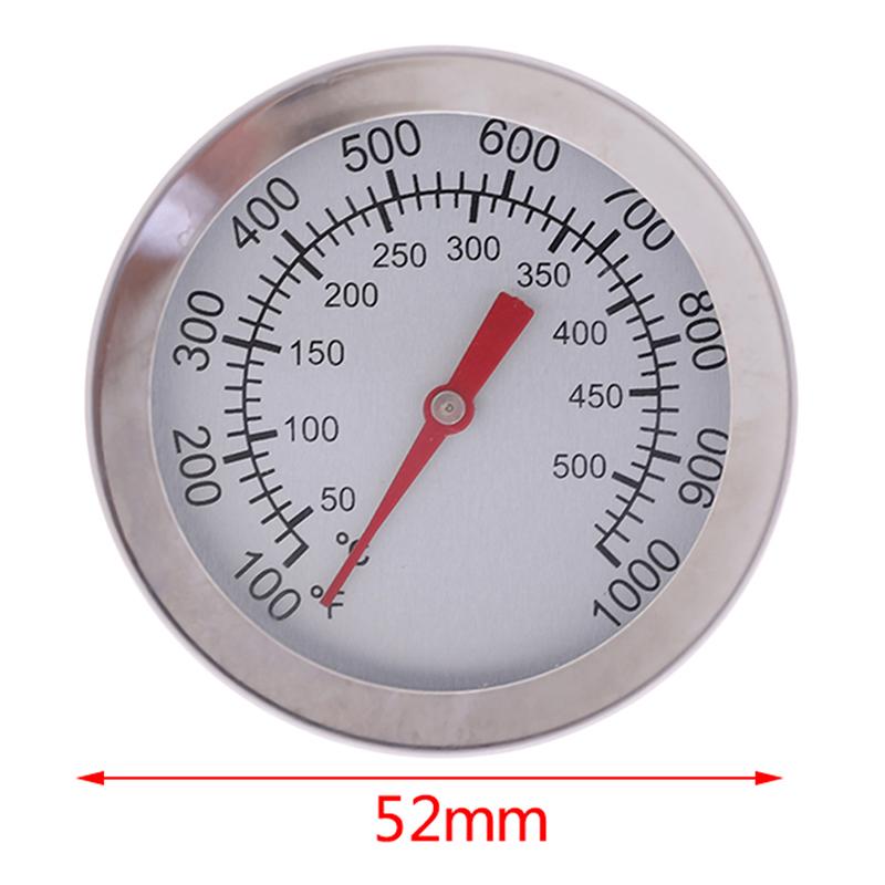 Stainless Steel Barbecue Smoke Pit Barbecue Bimetal Thermometer