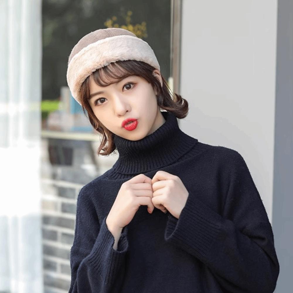 Толстые зимние шляпы помещика Ретро шляпа-котелок Модная шапка-бини Зима