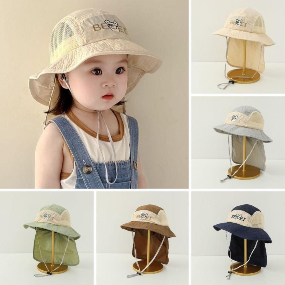 Quick Drying Fisherman Cap Wide Brim Children Mesh Cap New Sun Protection Cap for Summer