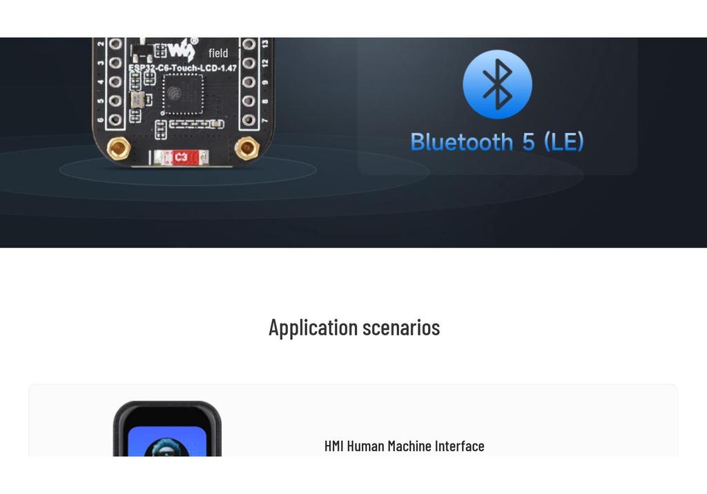 Отладочная плата ESP32-C6 с 1,47-дюймовым сенсорным ЖК-дисплеем 172×320 и Wi-Fi 6