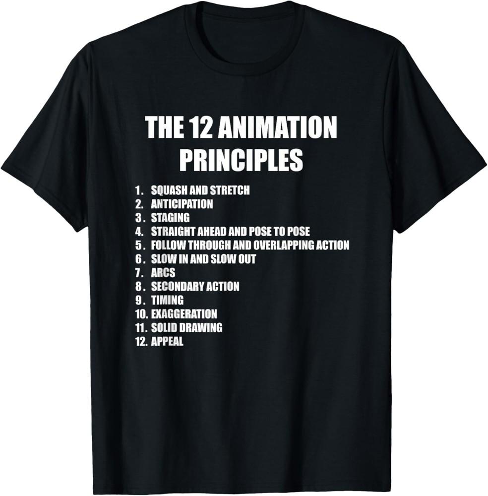 The 12 Principles of Animation Tee Gift Unisex T-Shirt