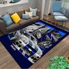 Sports Car Graphic Rug Design suitable as a non-slip mat for the living room or bedroom sofa
