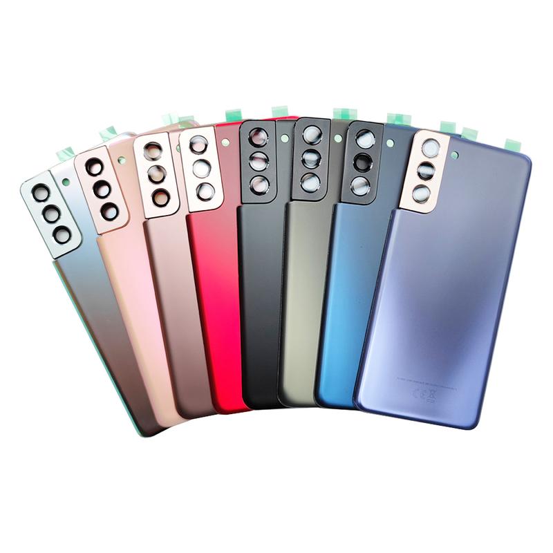 Задняя стеклянная крышка SM-G996 для Samsung Galaxy S21+ 5G S21 Plus Задняя крышка аккумулятора, Задний корпус + Крышка объектива камеры
