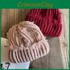 Solid With Color Hole Knitted Hat For Men Women Winter Street Headgear Fashion