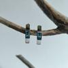 Серебряные серьги с топазом Лондон Блю 1.085ct (2213635)