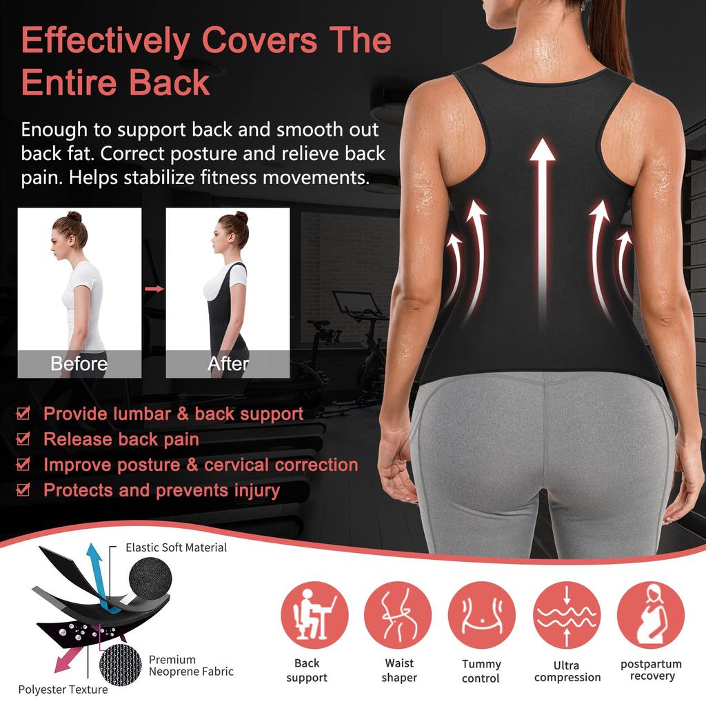 Тренировочный корсет для пота на талии, жилет для женщин, топ для тренировок, сауны, спортивный пояс, рубашка для упражнений, корректирующее белье для контроля живота, майка для похудения, формирователь тела