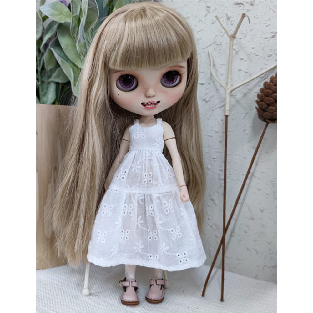 Rakulifey Blythe костюм наряд платье джемпер юбка Blythe кукла одежда Obitsu 24 универсальный 2 цвета (белый)