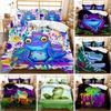 Постельное белье Пододеяльник с рисунком лягушки King Queen Size Fantasy Galaxy Animal Color Frogs Design Psychedelic Polyester Quilt Cover