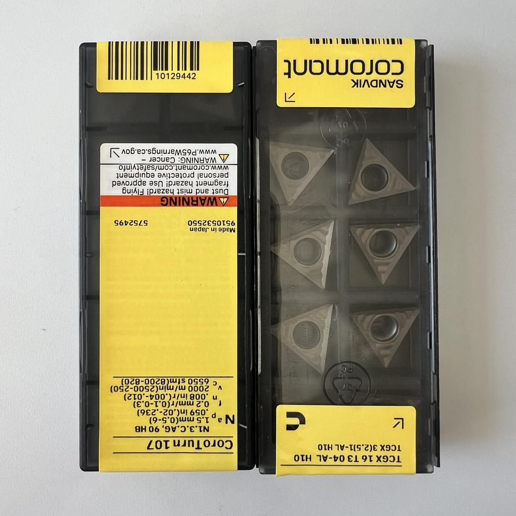 Sandvik / TCGX16T304-AL H10 / Оригинальные шведские твердосплавные пластины 10 шт.