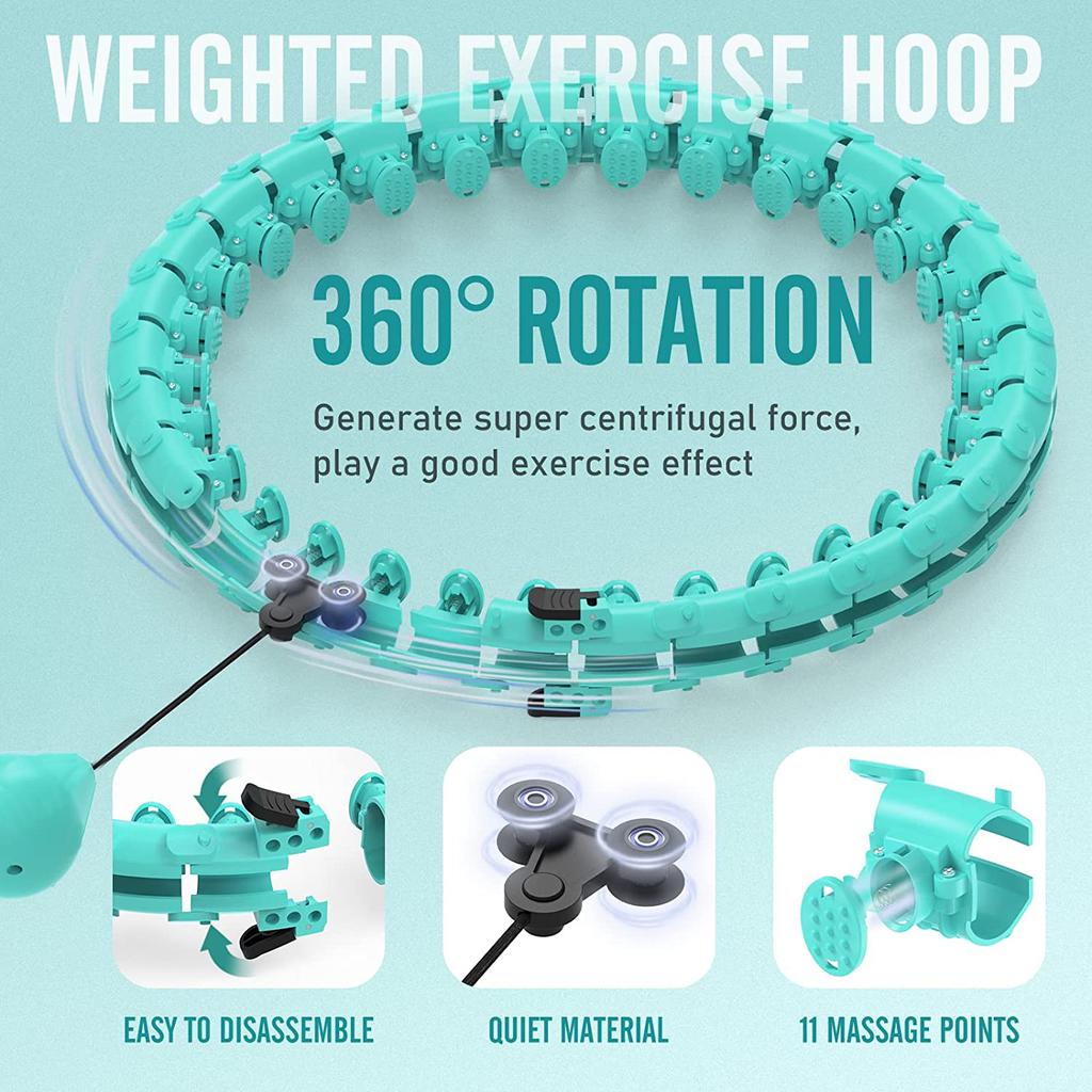 Утяжеленные обручи Hula Circle для взрослых, обруч Infinity Fit для похудения, большие размеры Hoola Hoop для женщин и начинающих