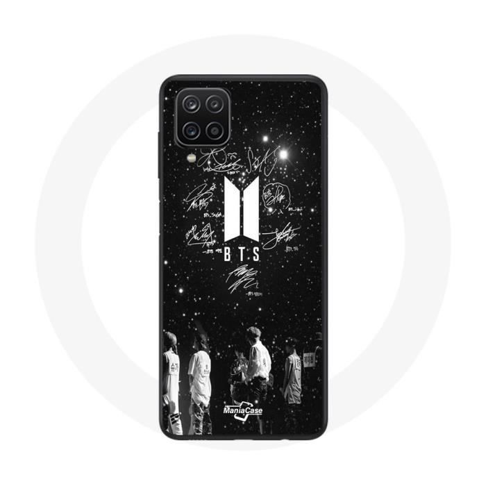Coque - Maniacase - Samsung Galaxy A22 4G - Souple - Noir - BTS Signature Members