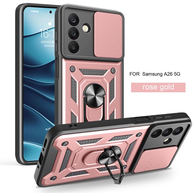 Чехол для Samsung Galaxy A26 Armor Противоударная Задняя Крышка для Samsung A16 A06 A36 A56 5G A 26 16 06 56 Автомобильный Магнитный Держатель-Кольцо Coque