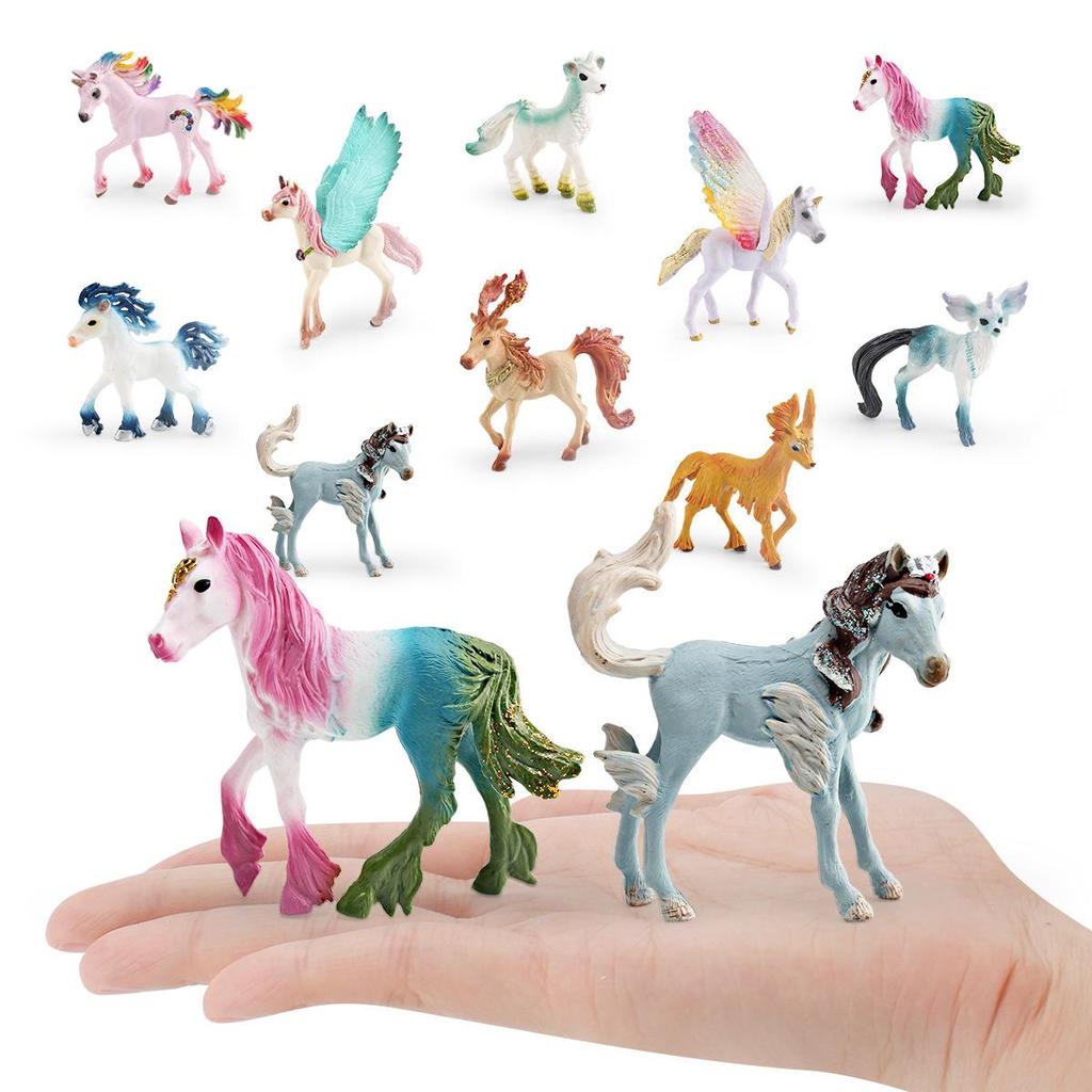 Mythical European Pegasus Unicorn Elf Horse Ornament for Kids