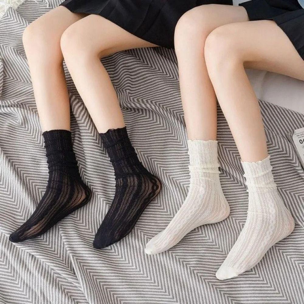Mesh Lace Socks Hollow Out Women Socks Elastic Short Sock