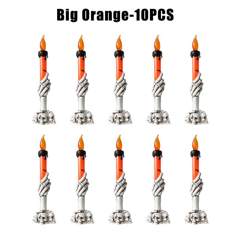 Halloween Witch Finger Skull LED Glowing Candle Light Bar KTV Party Decoration Prop Electronic Pumpkin Lamp