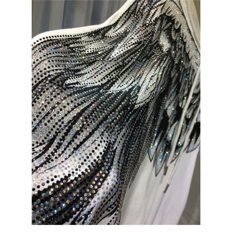 Плюс размер Толстовка National Tide Женская толстовка с капюшоном и большими крыльями