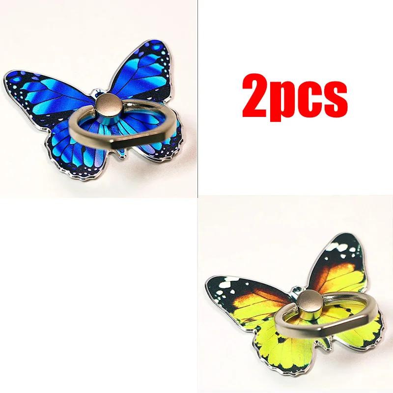 1/2 шт. Роскошный универсальный красивый держатель-кольцо для мобильного телефона в виде бабочки, подходит для мобильного телефона, держатель-подставка для мобильного телефона, сокет