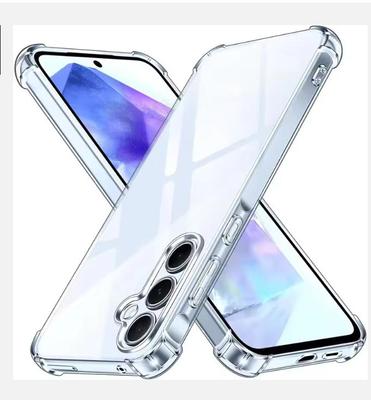 Противоударный чехол для Samsung Galaxy A55 A54 5G A15 A35 A25 A34 A14 A24 A33 A53 A13 A32 A73 A52 A51 A12 A16 прозрачный чехол для телефона