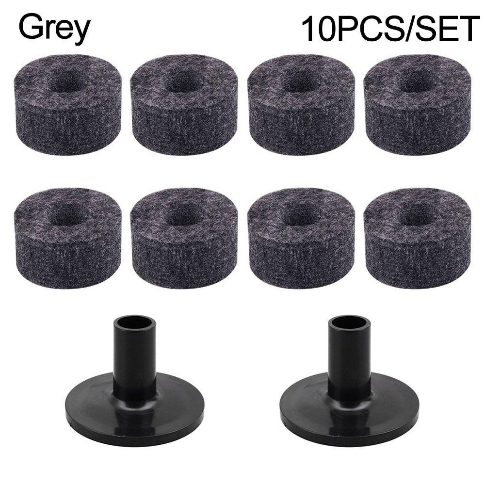 4cm Felt Washer Bass Drum Silencer Felt Strap Button Felt Pads Cymbal Hi-Hat Washer Cymbal Sleeves