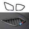 2pcs Carbon Fiber Car Central Dashboard Air Conditioning Outlet Frame Sticker For BMW 3 Series F30 3GT F34 2013-2018