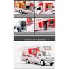1/30 Diecast Luxury RV Recreational Vehicle Car Model Metal Toy Camper Van Motorhome Touring Car Model Sound and Light Kids Gift