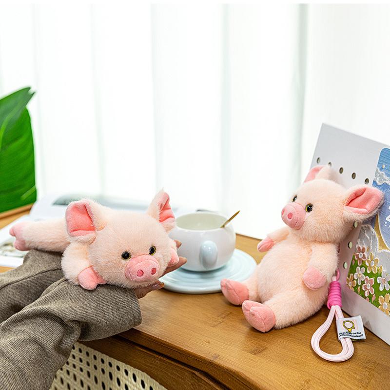 15/22Cm Kawaii Plush Toys Cute Piggy Simulation Animal Plush Stuffed Toy Doll Soft Animal Piggy Doll Bag Pendants Children Gifts
